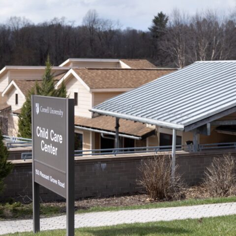 Cornell Child Care Center sign and building